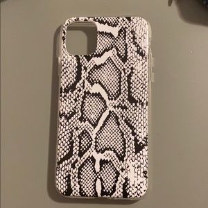 iPhone 11 snakeskin case with Swarovski crystals